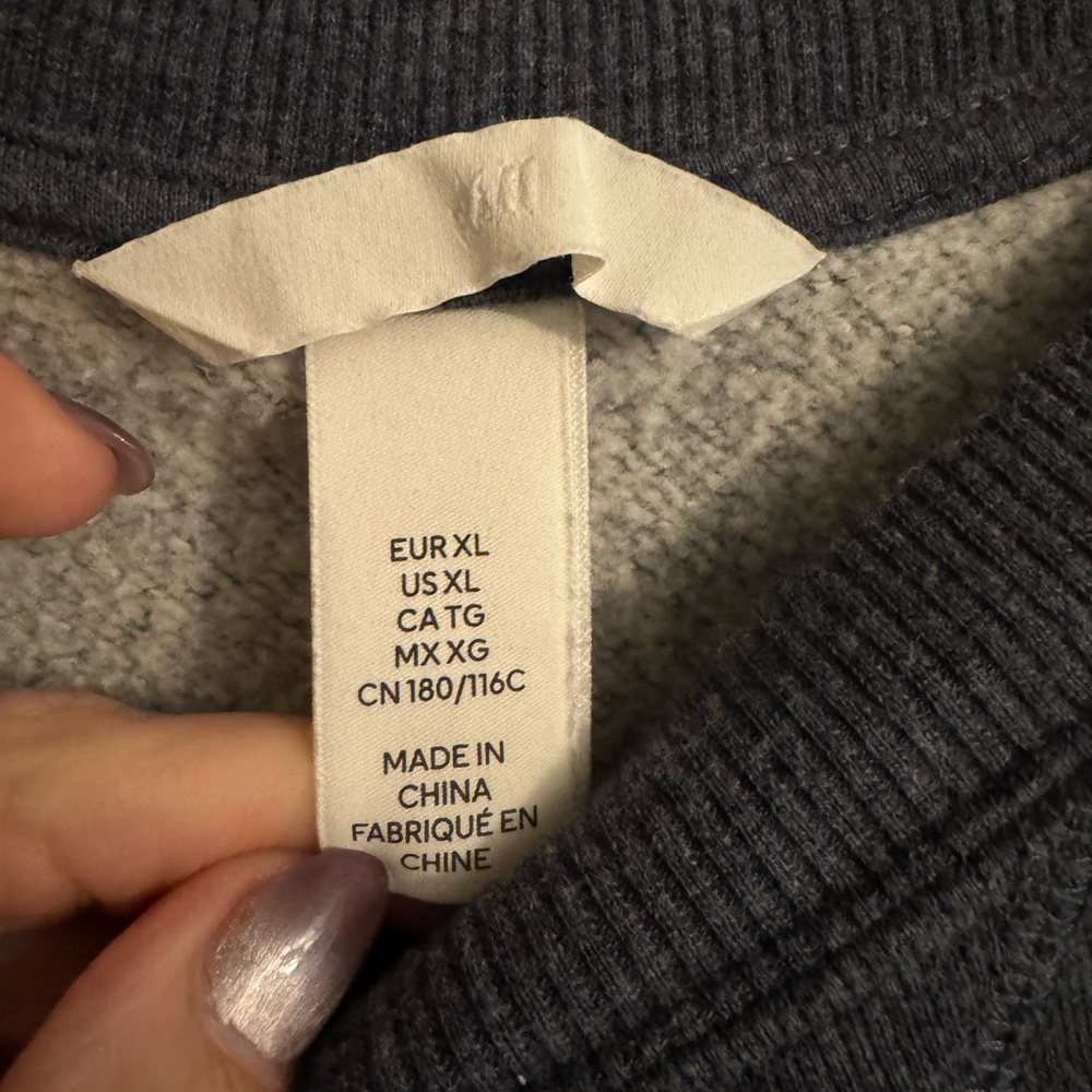 Women's Blue Sweatshirt - Picture 2 of 5